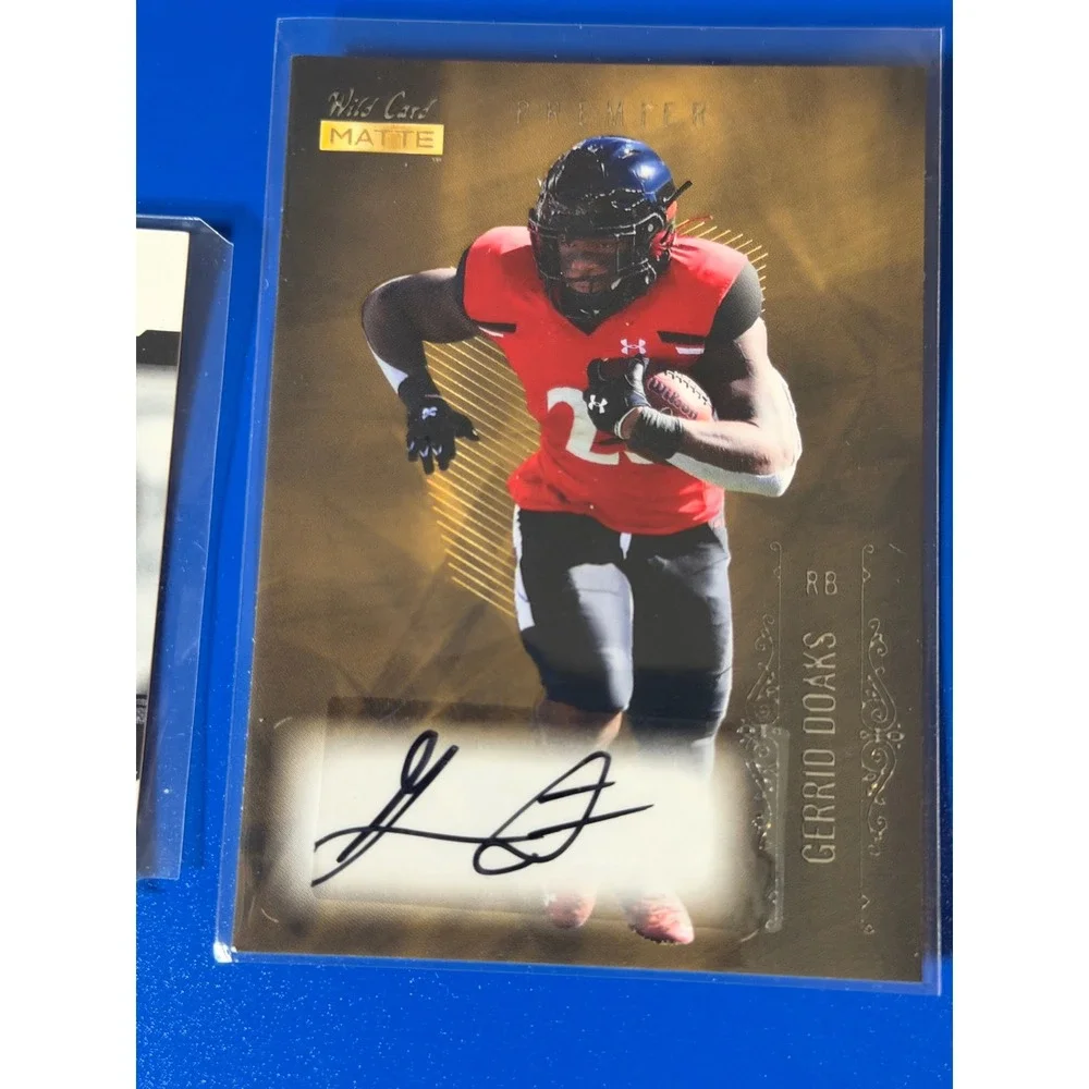 Football Autograph Card Lot 6 SAGE Upper Deck Janke Powell Page Doaks RC Auto